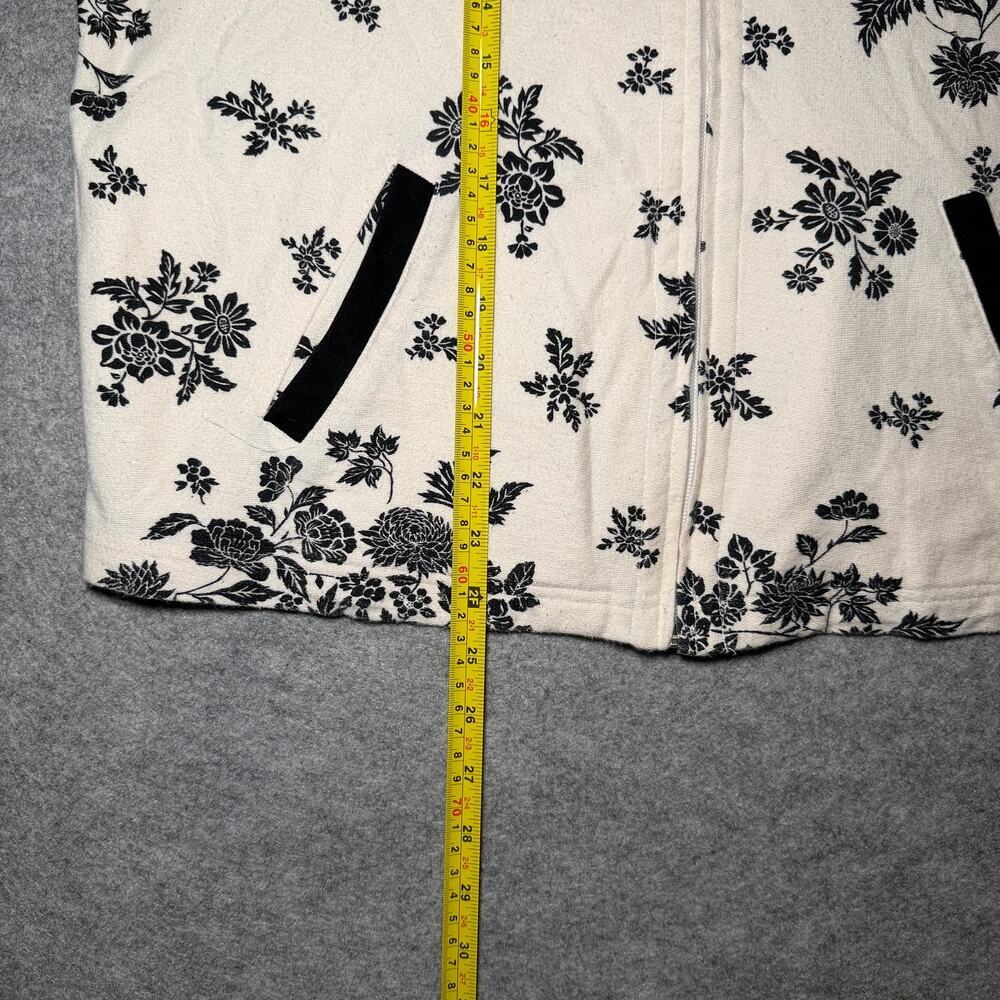 Onque Casuals Women's XL Floral Patterned Cotton Jacket - Picture 6 of 7